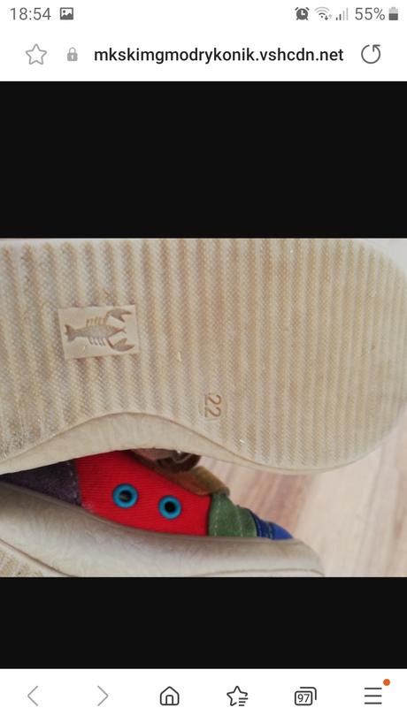 Prechodné topánky rak, rak,22