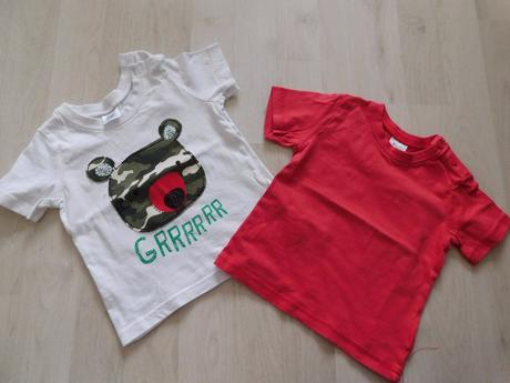 2x tričko č.74, f&f,74