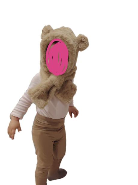 Bledo hnedá kožušinová zimná čiapka / baranica, 92