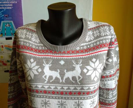 Šedé svetríkové šaty, esmara,40