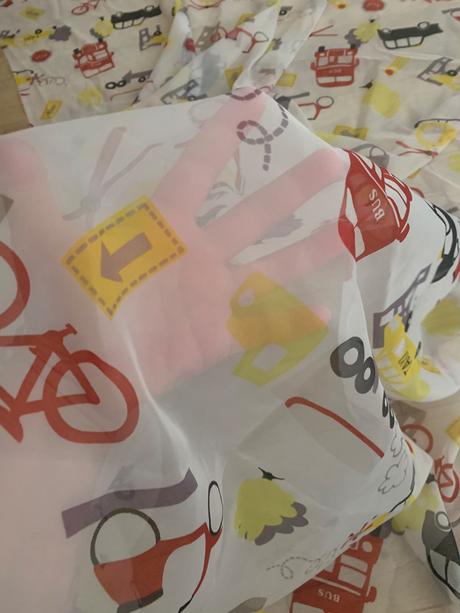 Záclona s motívom áut - metráž, 