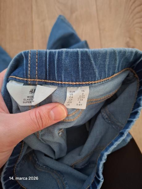 Rifľové legíny, h&m,116