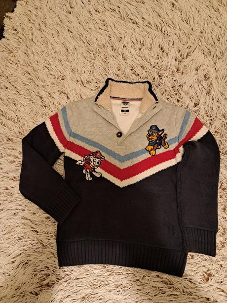 Teplý dvojitý sveter c&a paw patrol, c&a,134