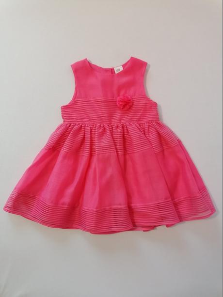 Slavnostne šaty ružove, h&m,92