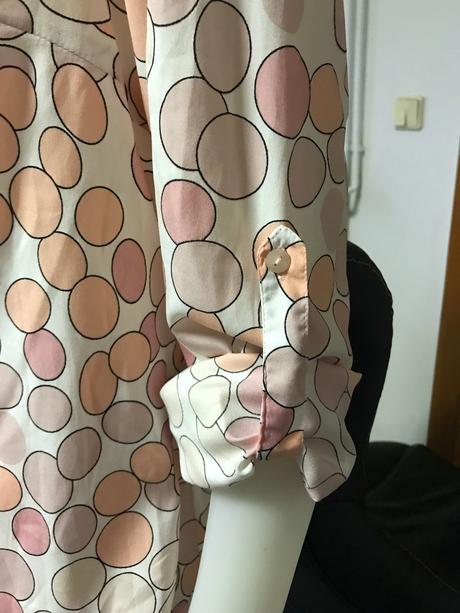 Blúzka s krúžkami v ružových odtieňoch, 42, bonprix,42