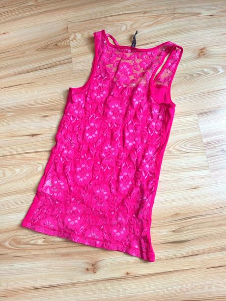 Ružové tielko s čipkovaným chrbtom, colours of the world,m