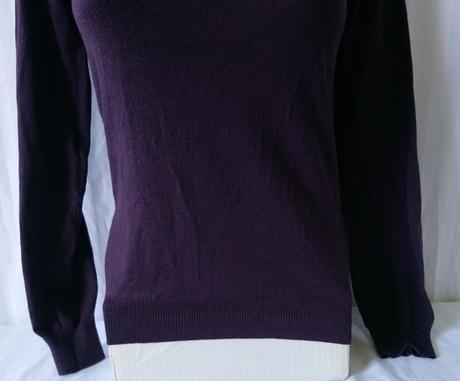 Dámsky acrylový fialový pulóvrikový top la redoute, xs