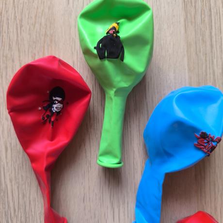 Balóniky beruška a čierny kocúr, 8ks, 