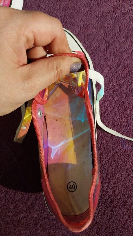 Tenisky priehľadné, 40