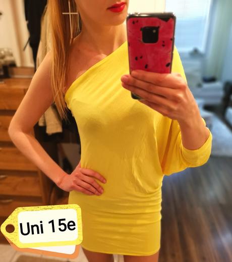 Žlté šaty letné, m