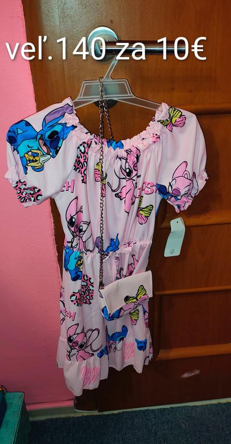 Nové spoločenské šaty veľ.140, disney,140