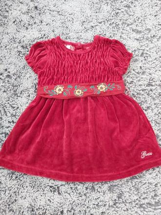 Flísové teplé mäkké šaty, veľ. 80/86, guess,80