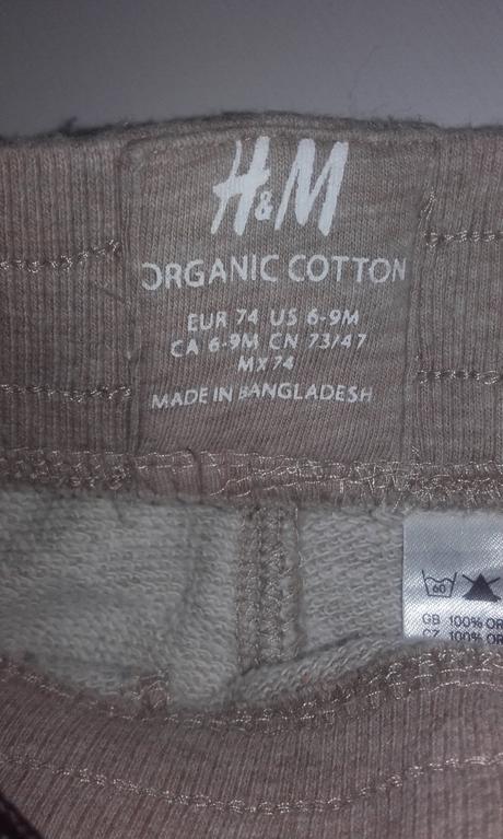 Suprava teplaky a body, h&m,74