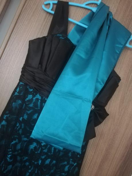 Spoločenské čipkované šaty + štola, 36