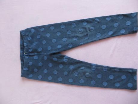 Modré bodkované legíny, zara,110