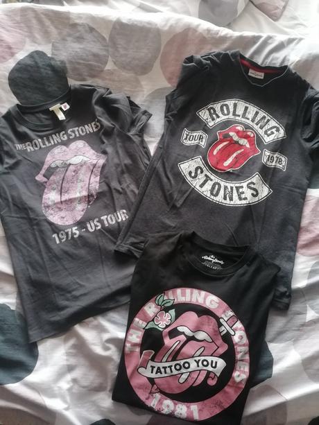 Tricka rolling stones, h&m,s