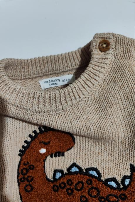 Svetrík s dinom, fox & bunny,80