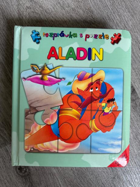 Knižka s puzzle aladin,