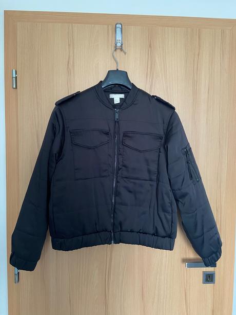 Čierna bombera, h&m,34