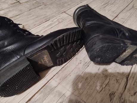 Kožené čižmy pepe jeans, pepe jeans,38