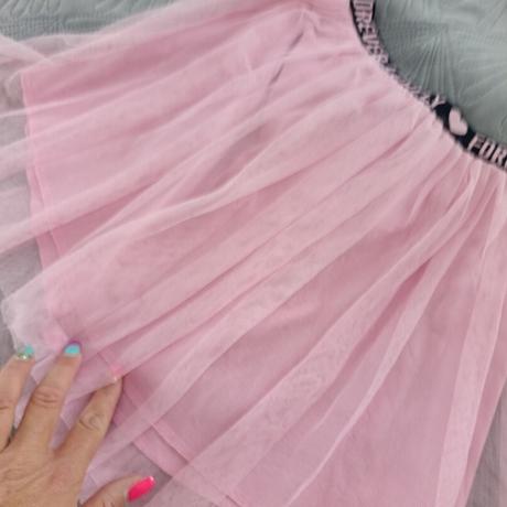 Ružová tylová suknička, 152