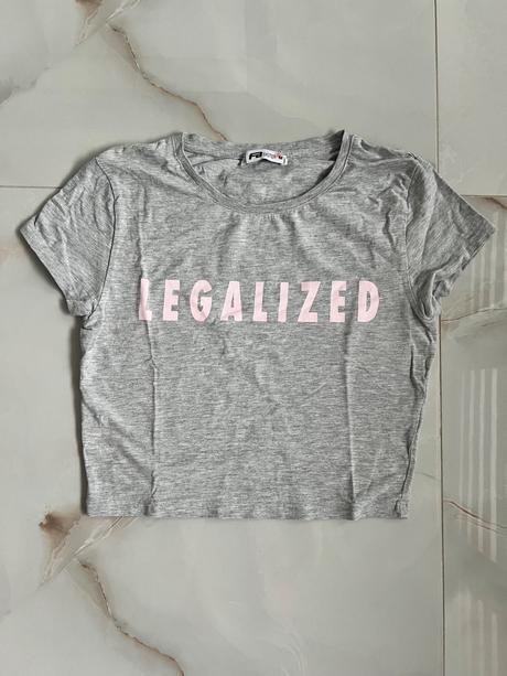 Tričko crop, new yorker,s