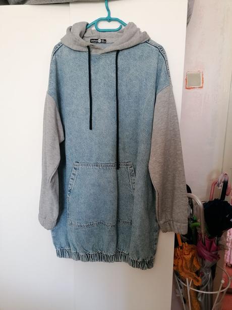 Džínsová mikina boohoo, 36