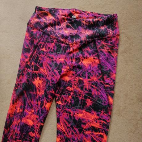Farebné leginy na šport h&m č. xs, h&m,xs