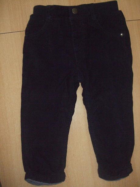 Kordové nohavice s bavlnenou podšívkou, f&f,86