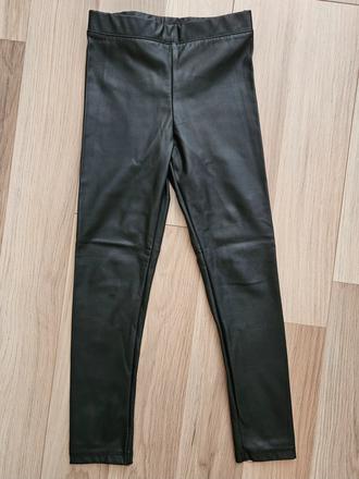 Tenké koženkové legíny, h&m,116