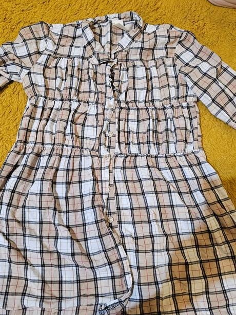 Kockovaná tunika/ šaty s/m, s