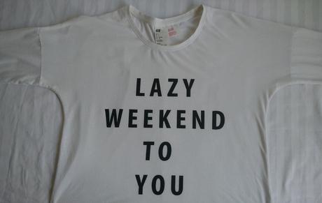 Dámsky biely top s nápisom, h&m, l/xl, h&m,xl