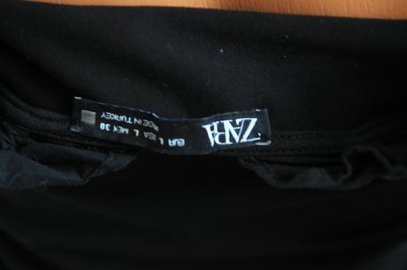 Čierny bavlnený body top, zara, zara,l