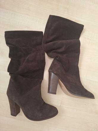 Čižmy mango, brúsená koža 36, mango,36