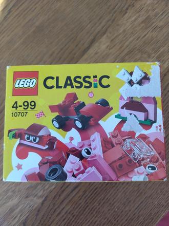 Lego classic 10707 červený kreatívny box, 