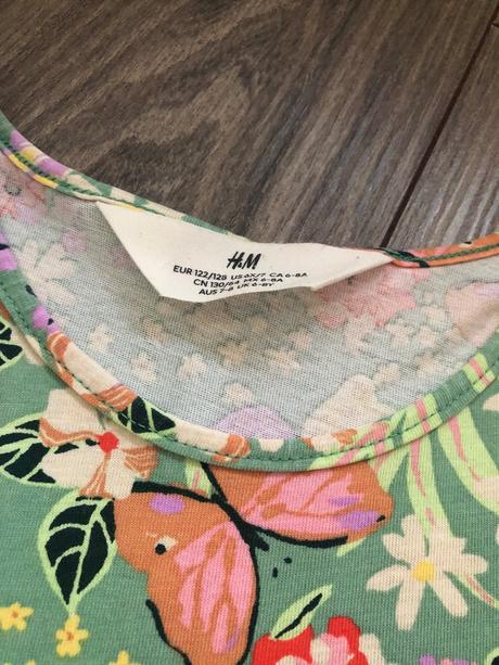 2x bavlnené šaty, h&m,128