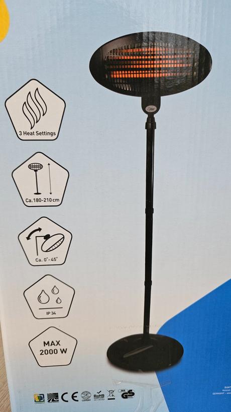 Terasové vykurovacie teleso night sun, 