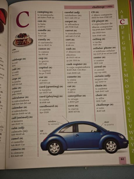 Ilustrovaný slovník anglicko-španielsky pre deti, 