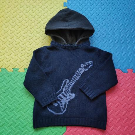 Pletený svetrík s kapucňou, gap,104