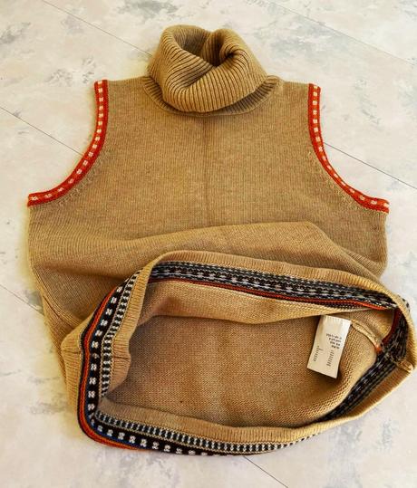 Vlnený rolák bez rukávov, kenvelo,l