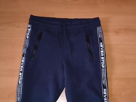 Modré tepláky 164/170 alebo v.xs/s, 164