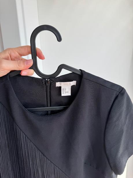 H&m saty cierne, h&m,xs