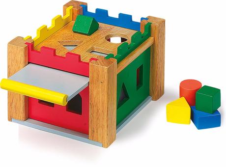 Small foot vkladací drevený hrad, 