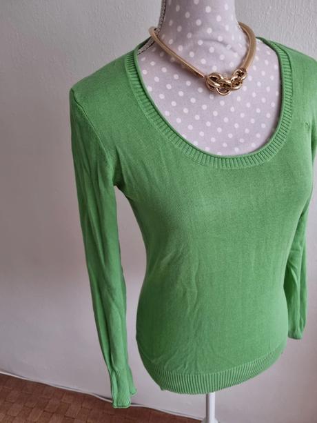 Hráškovozelený svetrík esprit 38, esprit,38