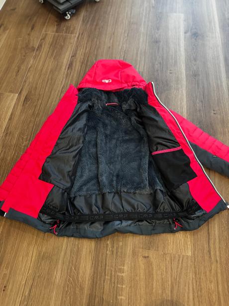 Detská lyžiarska bunda s kapucou, cmp,140