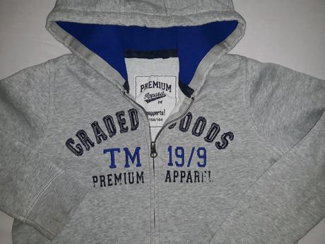 Sivá mikina zn. pepperts a hnedé tričko zn. alive, pepperts,152