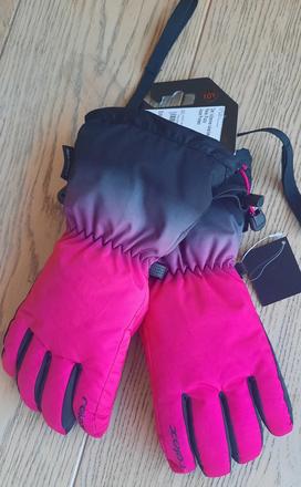 Nové kvalitné lyžiarske rukavice na 9-10 rokov, relax,146