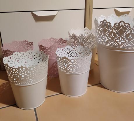 6 x kvetináče skurar - ikea, 