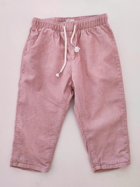 Zateplené menčestrové nohavice, h&m,74