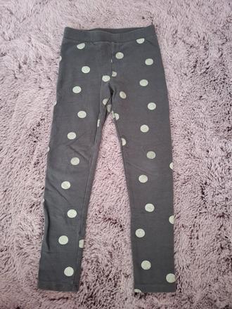 Stredne hrube leginy bodky h&m vel.128, h&m,128